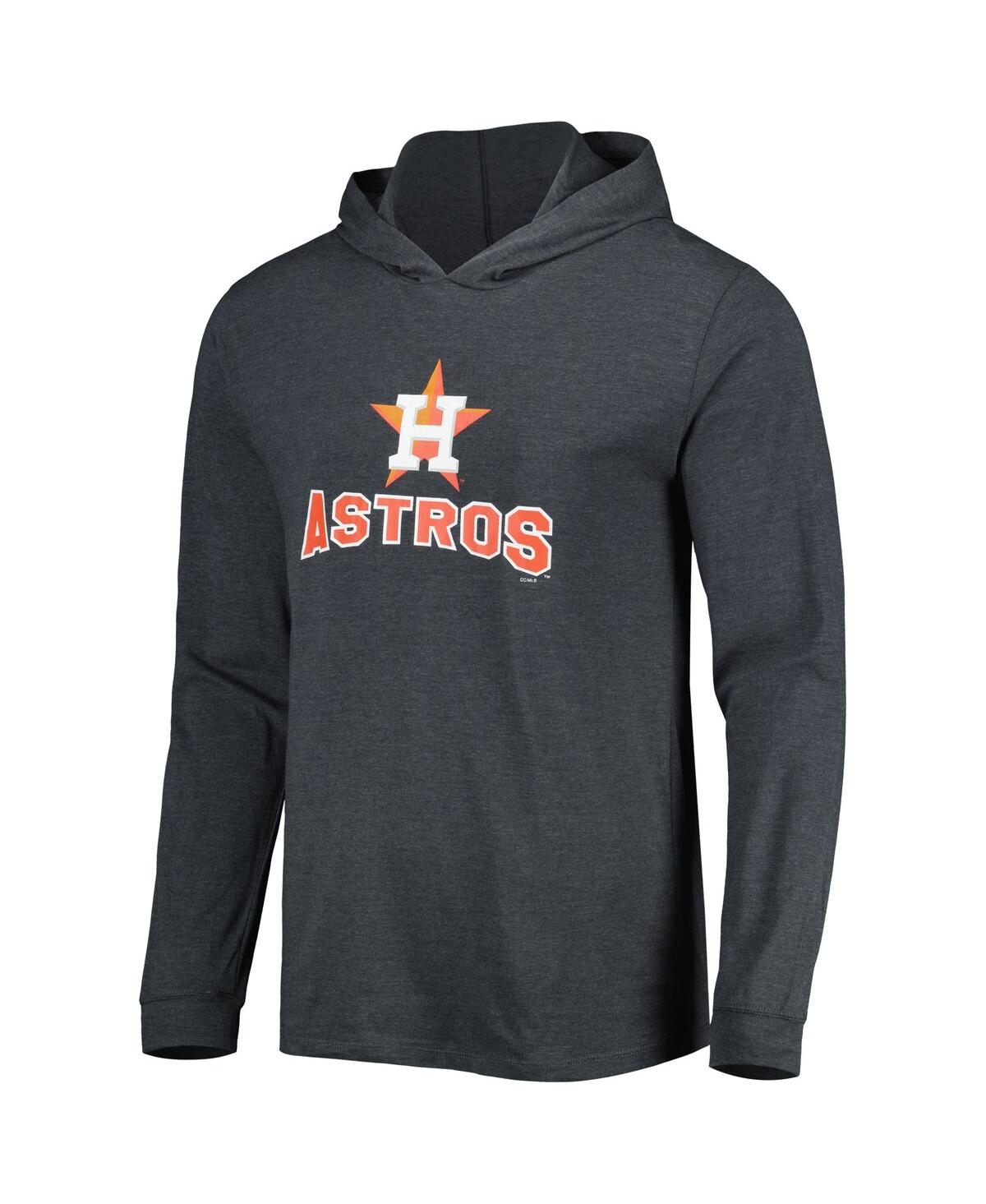 Concepts Sport Men's  Heather Navy And Heather Charcoal Houston Astros Meter Hoodie And Joggers Set In Heather Navy,heather Charcoal
