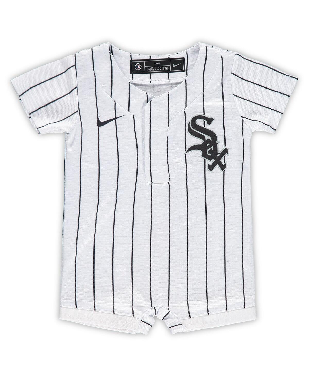 Shop Nike Newborn And Infant Boys And Girls  White Chicago White Sox Official Jersey Romper