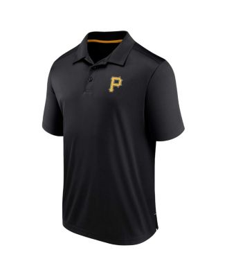 Men's Black Pittsburgh Pirates Hands Down Polo Shirt