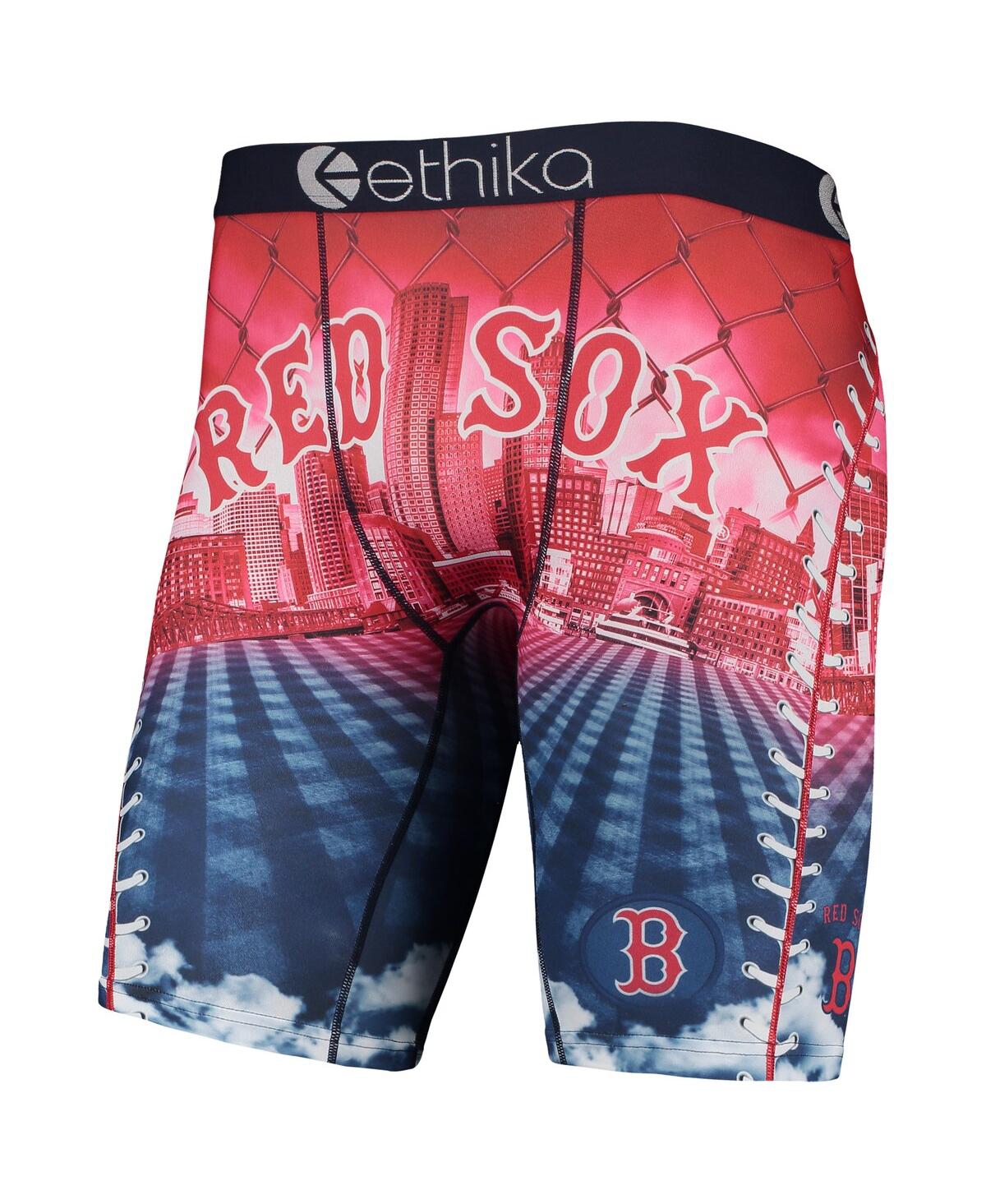 Shop Ethika Men's  Red Boston Red Sox Dna Boxers