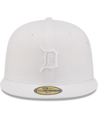 Men's Detroit Tigers White on White 59FIFTY Fitted Hat