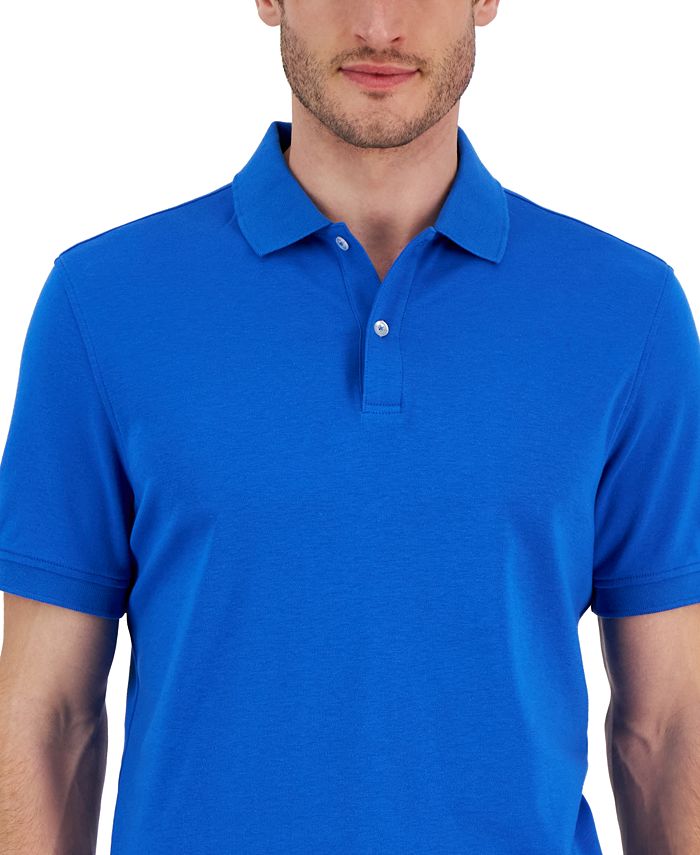 Club Room Men's Soft Touch Interlock Polo, Created for Macy's - Macy's