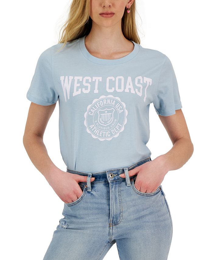 Grayson Threads Black Juniors' West-Coast-Graphic Short-Sleeve T-Shirt ...