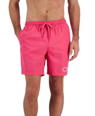 Calvin Klein Men's Colorblocked 7 Swim Trunks, Created for Macy's - Macy's