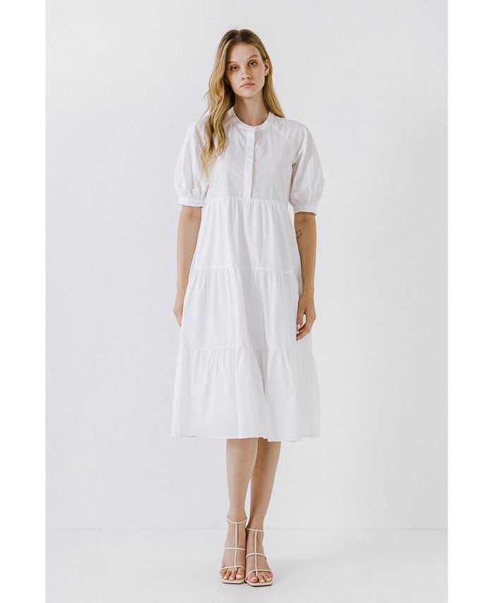 English factory white dress 2025