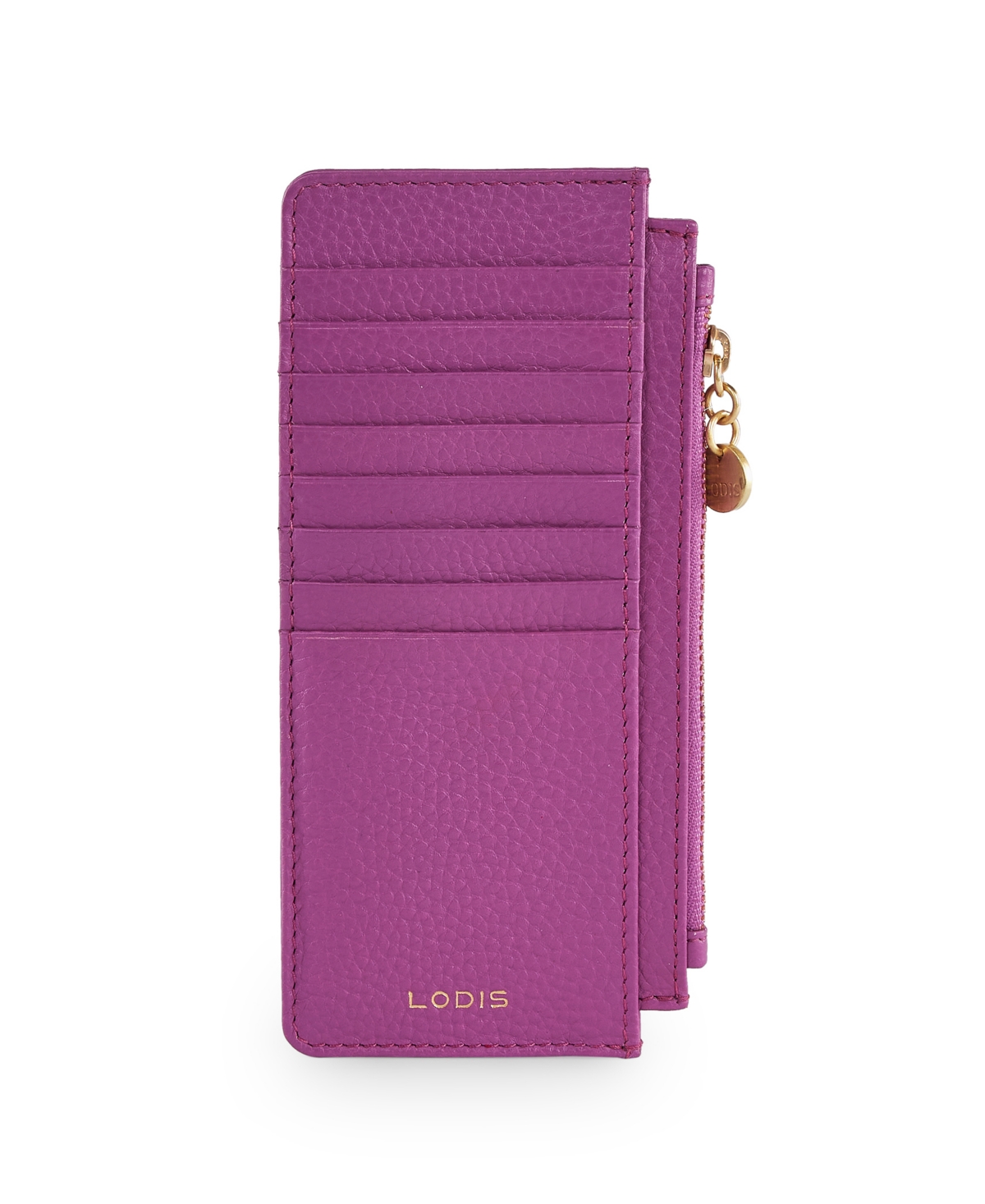 Lodis Catalina Mini Card Case In Orchid Flower