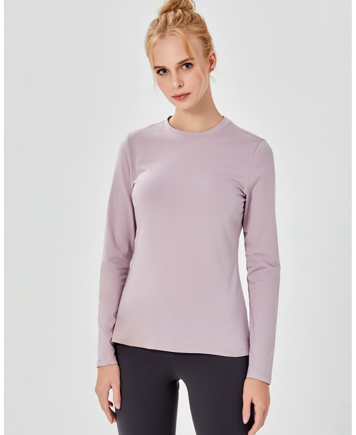 Women's Pima Going Long Sleeve Tee for Women - Stone Olive