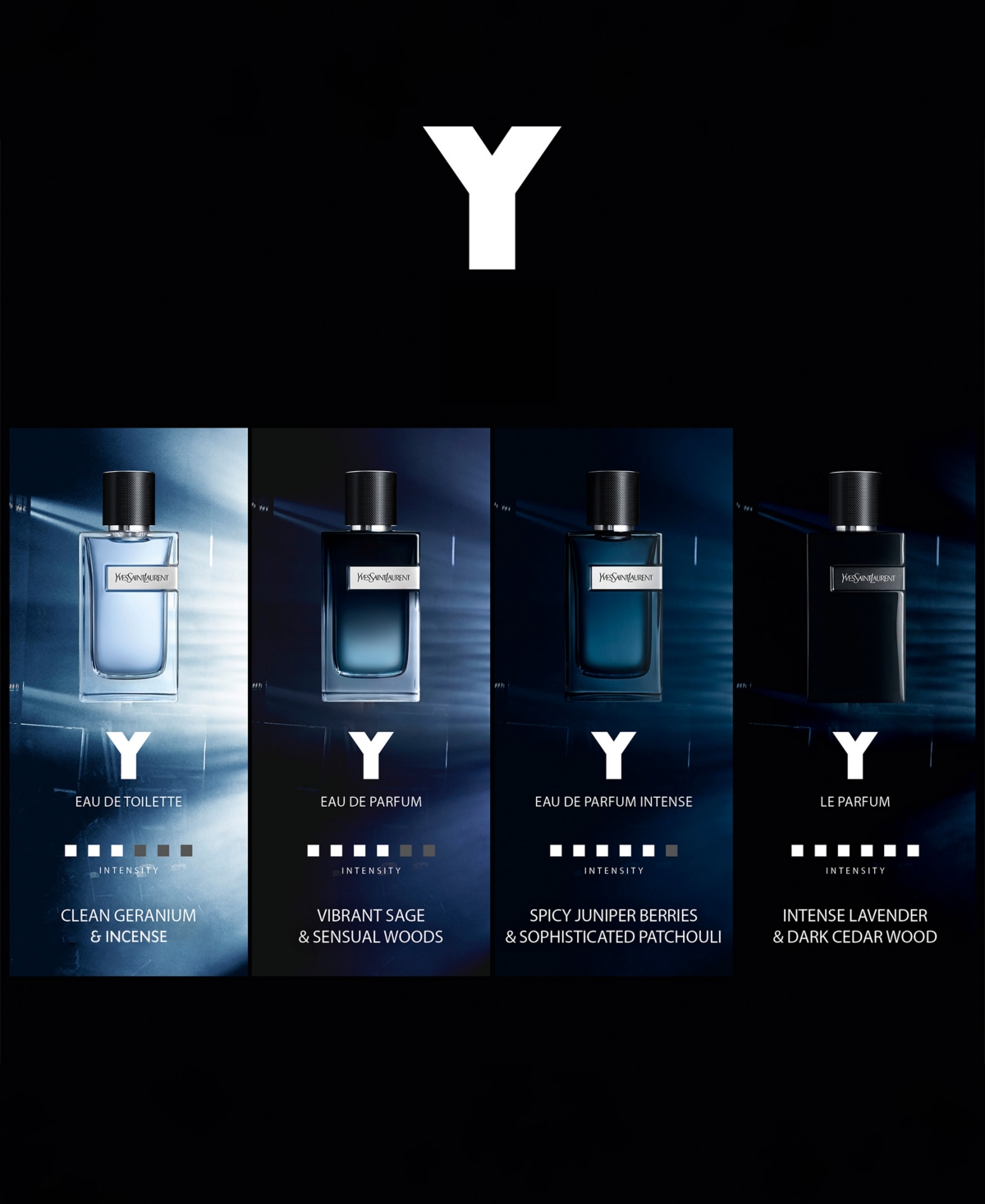 Shop Saint Laurent Men's Y Eau De Parfum Intense Spray, 3.3 Oz., First At Macy's In No Color