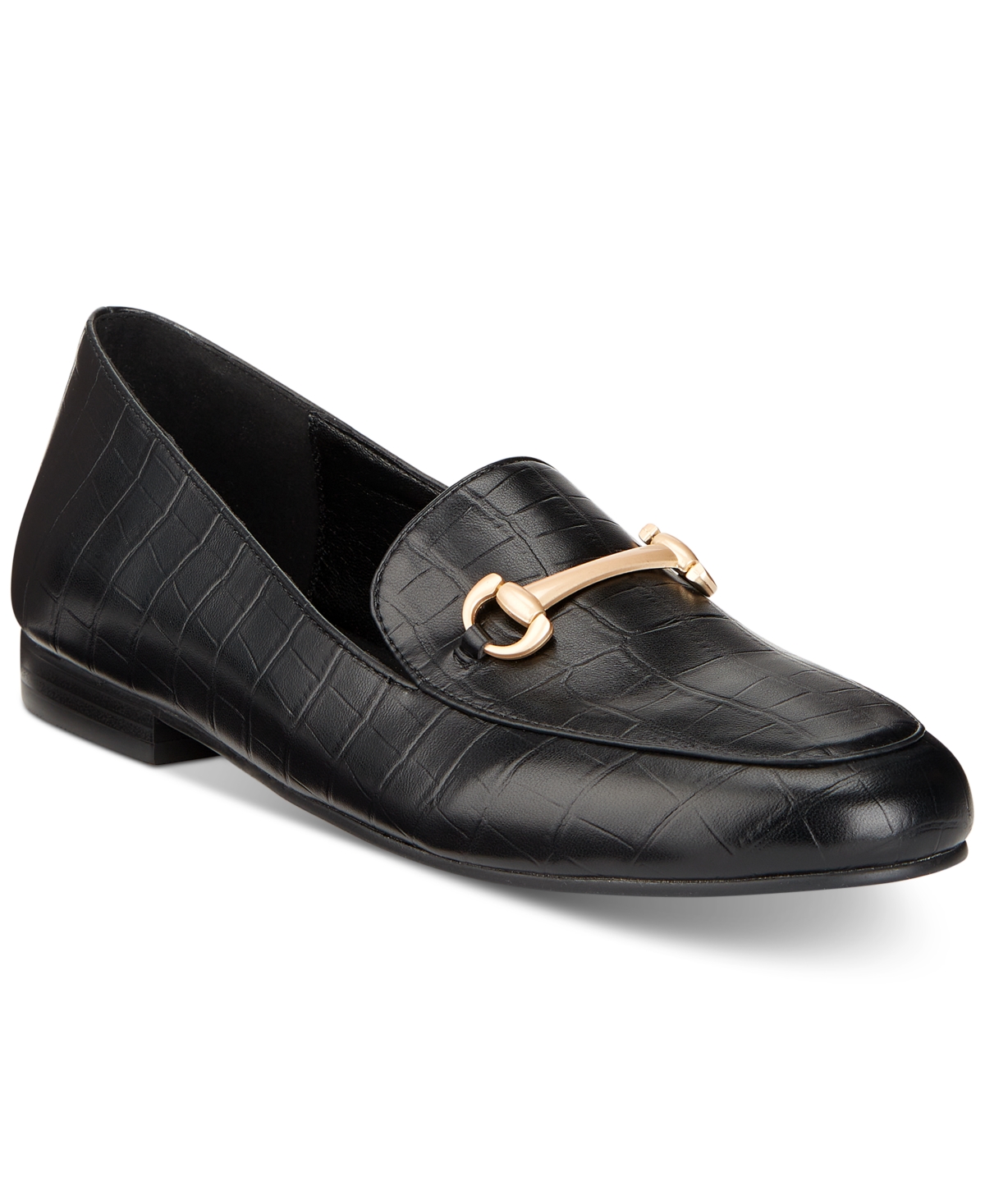 Vaila Shoes Women's Reese Slip-on Hardware Classic Loafer Flats-extended Sizes 9-14 In Black