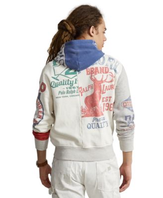 Polo Ralph Lauren Men's Patchwork Fleece Graphic Hoodie	