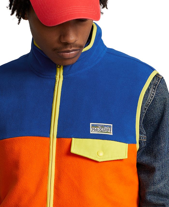 Polo Ralph Lauren Men's ColorBlocked Brushed Fleece Vest Macy's