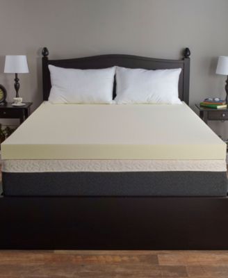 Isotonic Visco 4 Memory Foam Mattress Topper Collection In Light Beige