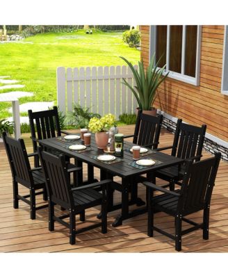 7 Piece Outdoor Patio Dining Set Outdoor Table and Armchair Set