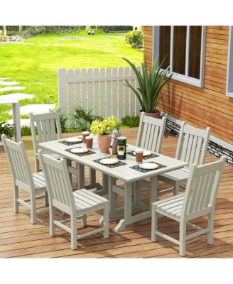 7 Piece Outdoor Patio Dining Set Outdoor Table and Chair Set