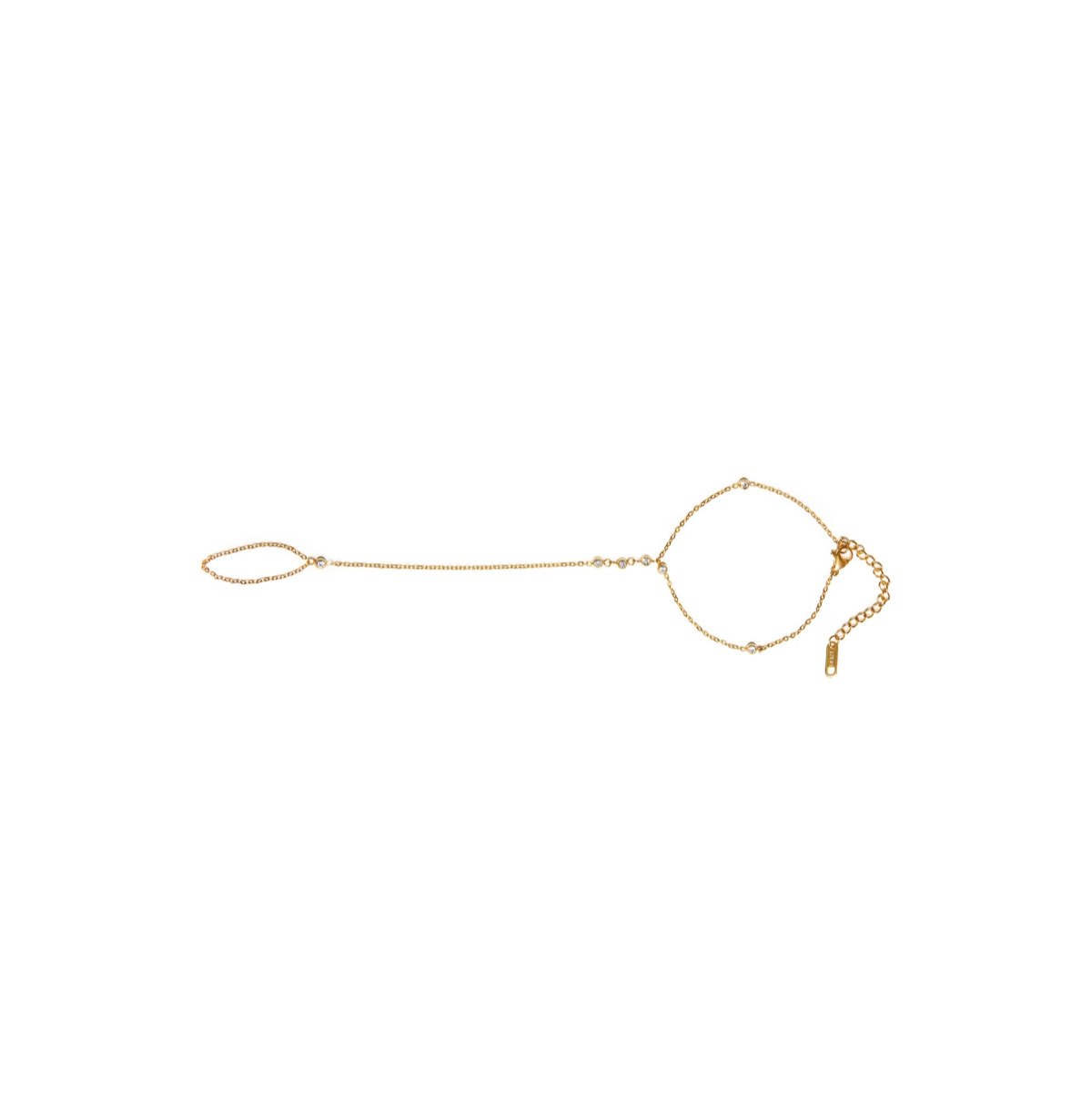 Tseatjewelry Path Hand Chain Bracelets In Gold
