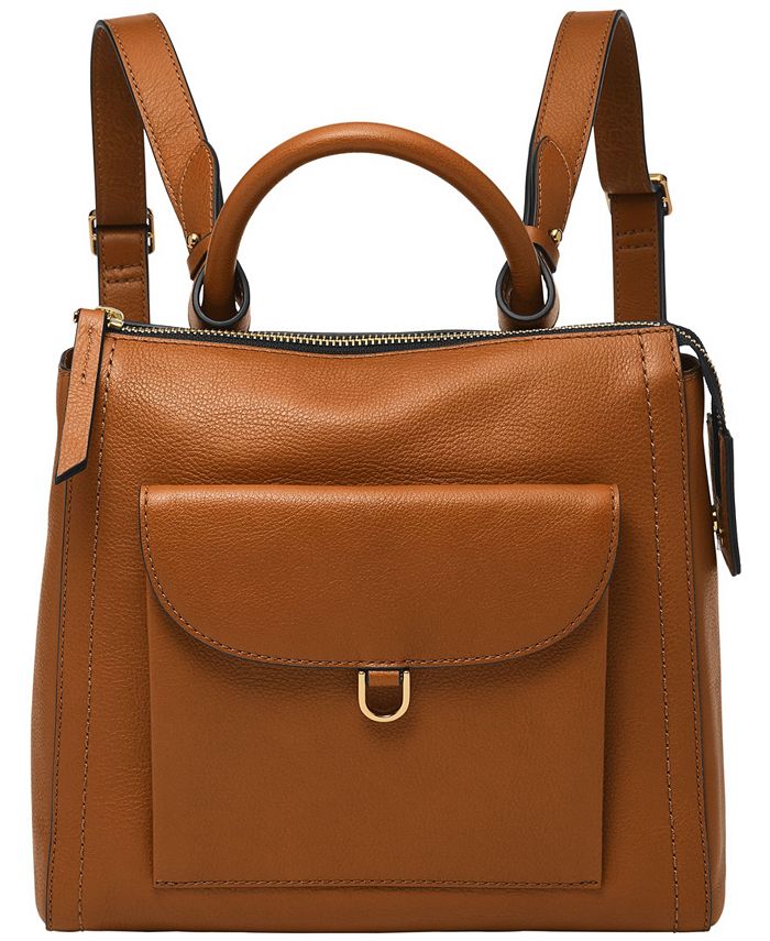 Fossil Parker Leather Mini Backpack Bag - Macy's