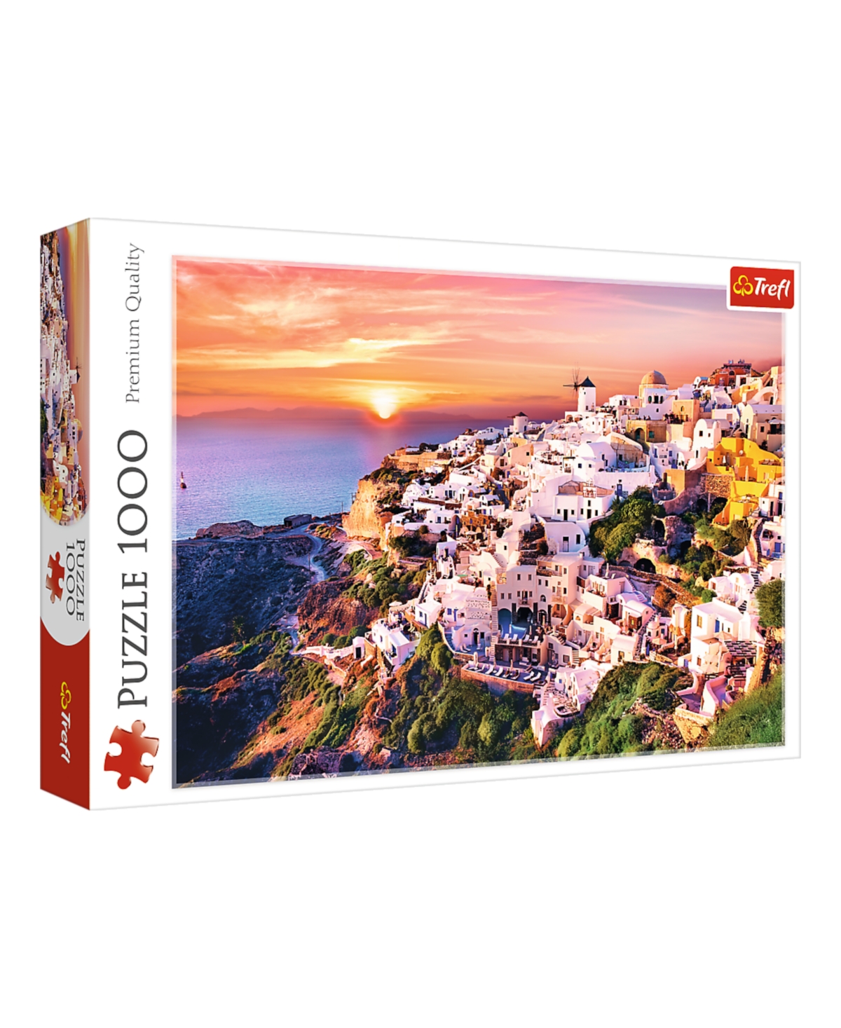 Trefl Red 1000 Piece Puzzle- Sunset Over Santorini In Multi
