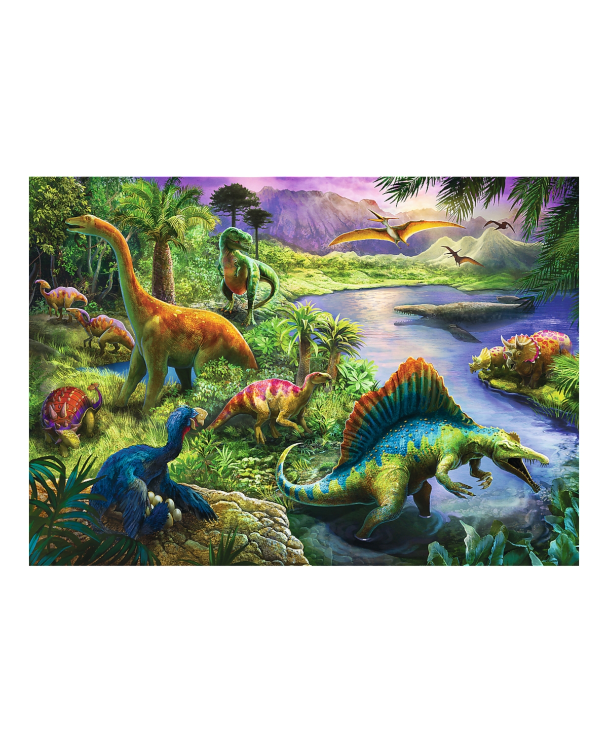 Shop Trefl Red 200 Piece Kids Puzzle- Predatory Dinosaurs In Multi