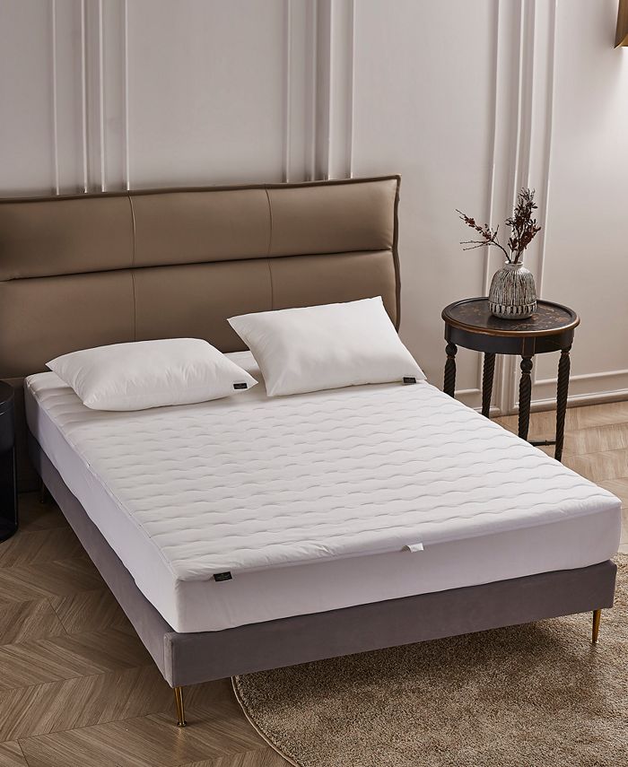 Farm to Home Wavy Channel Down Alternative 100 Cotton Mattress Pad