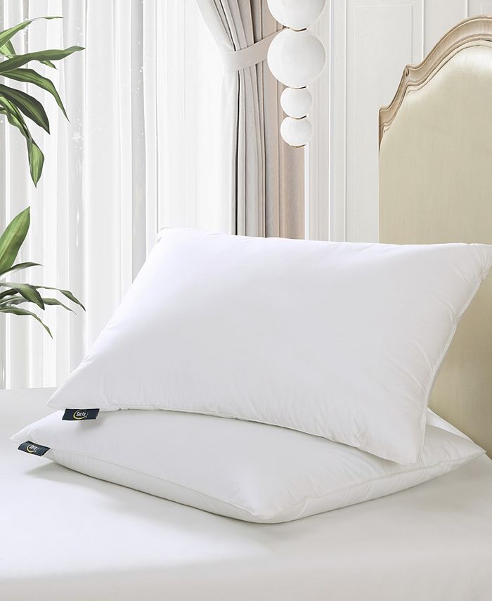 Serta HeiQ Cooling SoftyAround Feather & Down 2Pack Pillow, Standard/Queen Macy's
