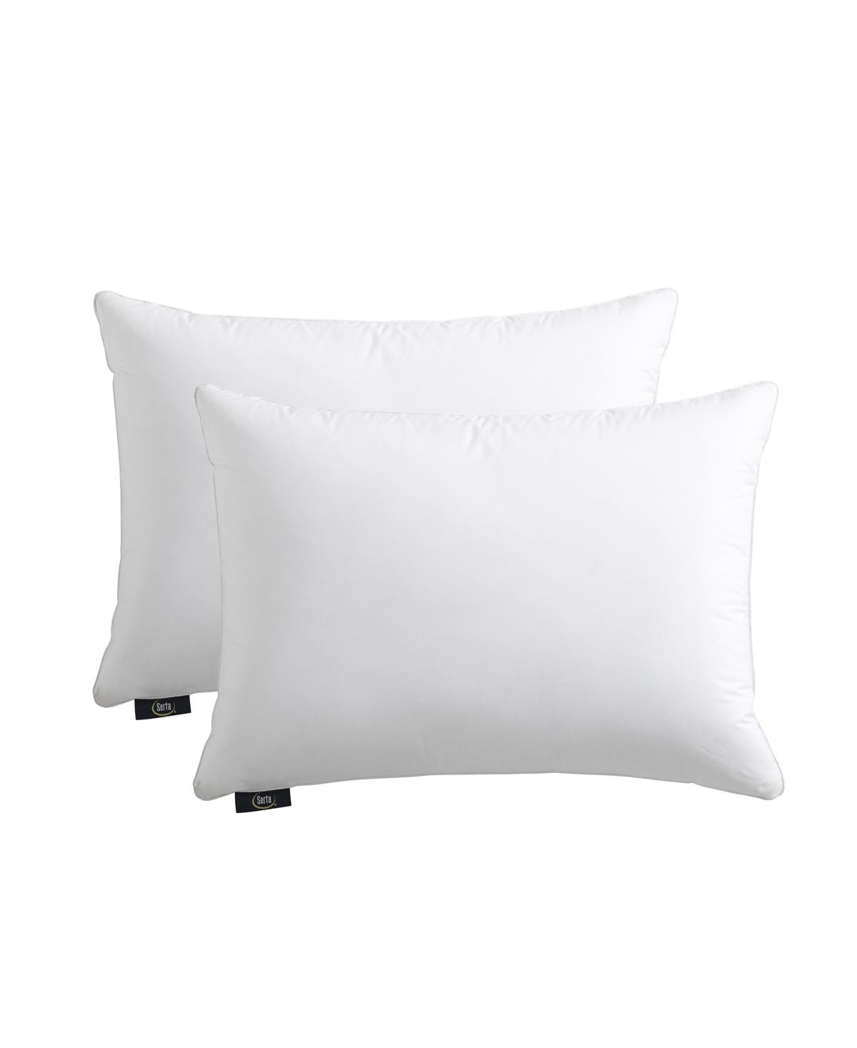 Serta Heiq Cooling Softy-around Feather & Down 2-pack Pillow, Standard/queen In White