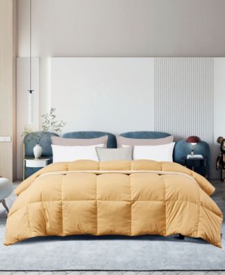 Microfiber Colored Feather & Down Comforter, Twin