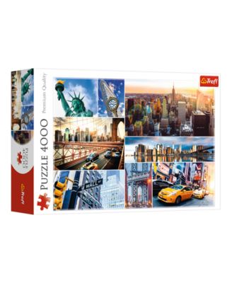 Red 4000 Piece Puzzle - New York - collage / Trefl