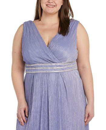 R & M Richards Plus Size Metallic Gown & Reviews - Dresses - Plus Sizes ...
