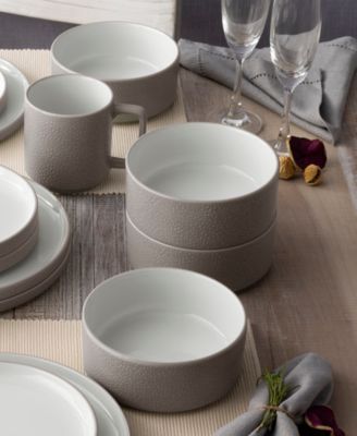 Colortex Stone Stax Cereal Bowls, Set of 4