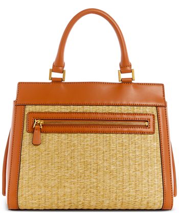 GUESS Katey Raffia Luxury Satchel