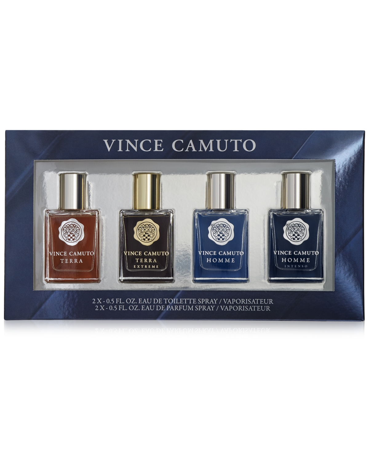 Vince Camuto Terra Gift Set for Men 3.4oz EDT, 6oz Mist, 5oz Wash