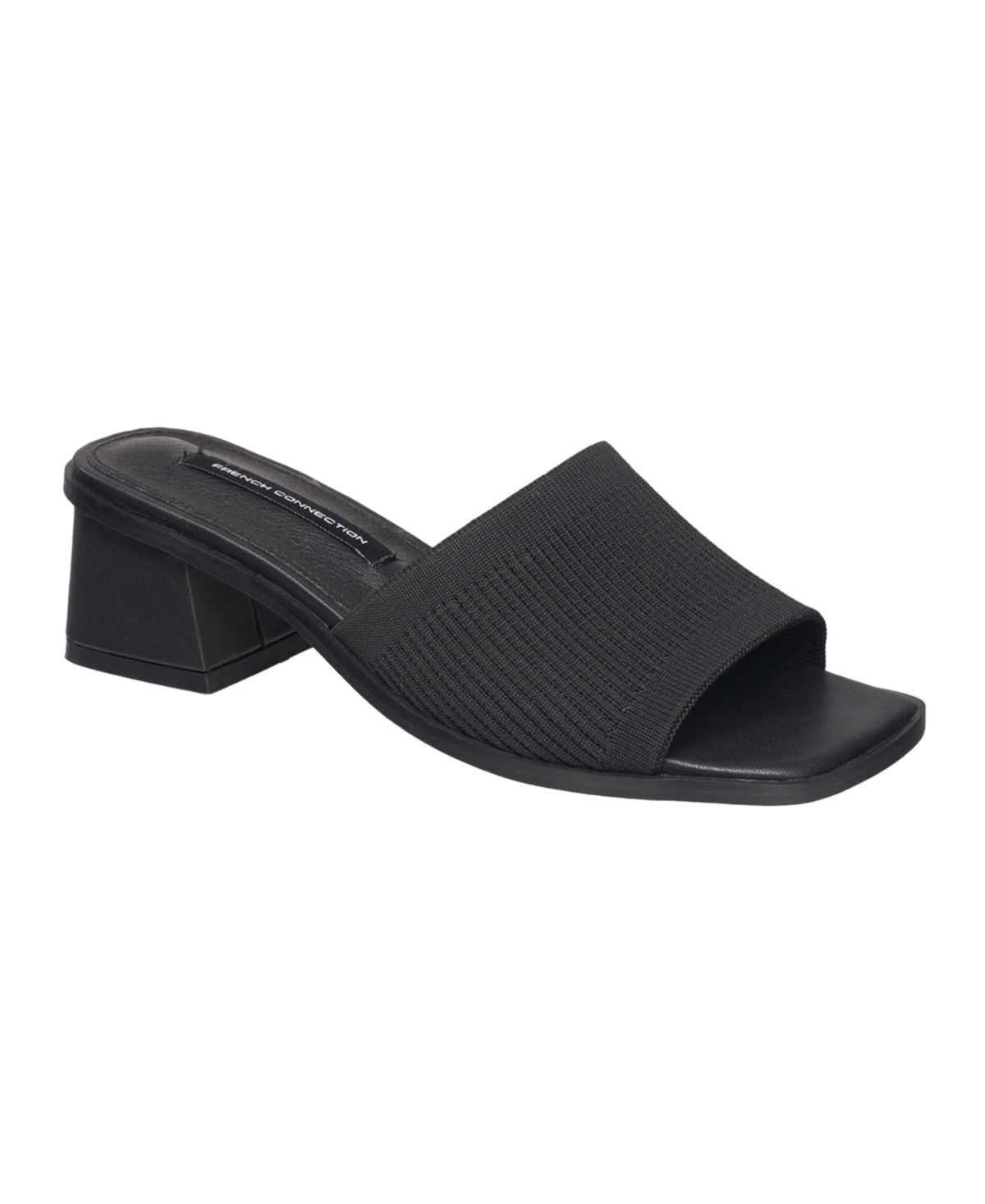 Shop French Connection Women's Sketch Flyknit Sandals In Black