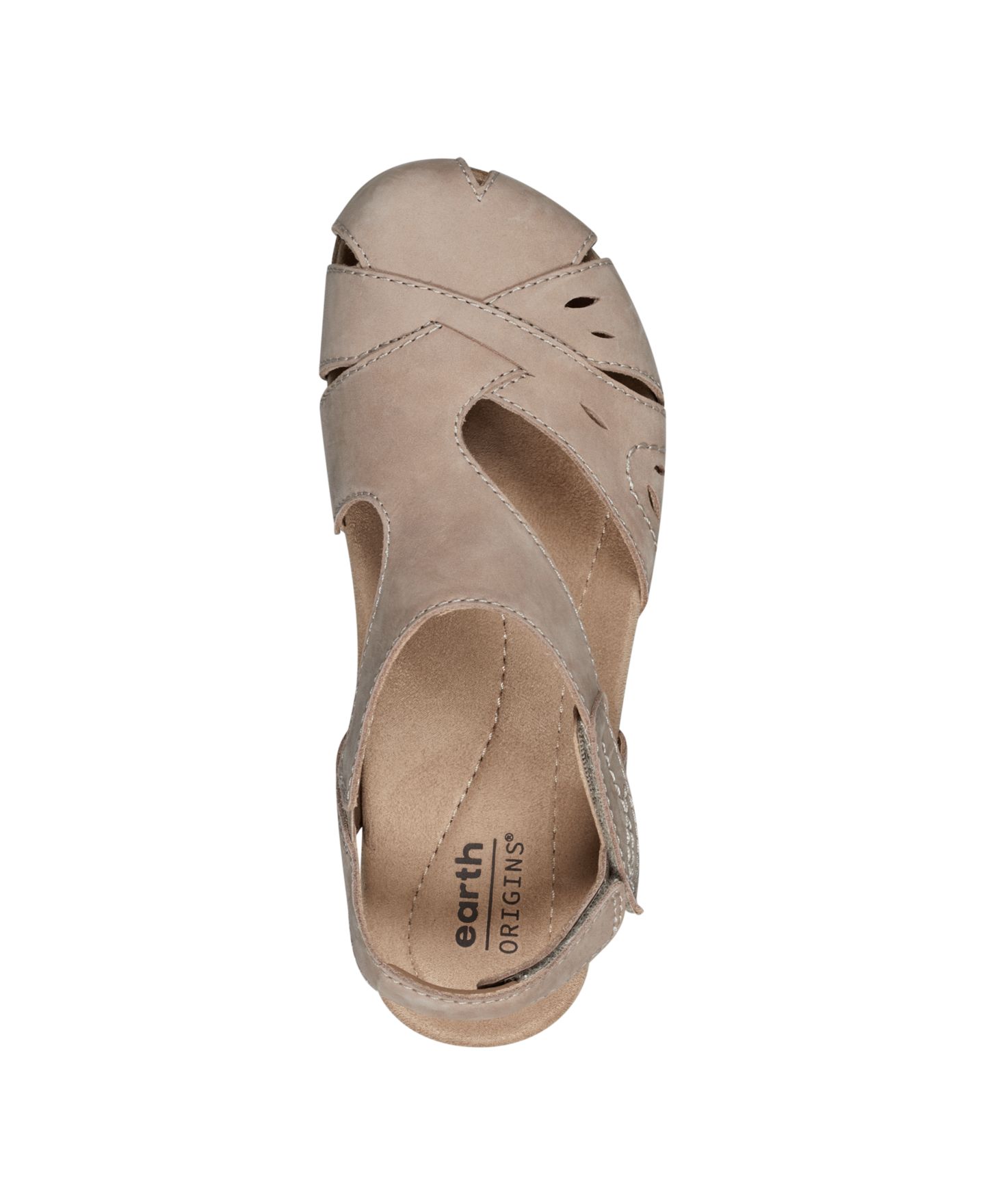 Женские сандалии Earth Birdine Cutout Flat Slingback, цвет: Бежевый кожаный — фото 4