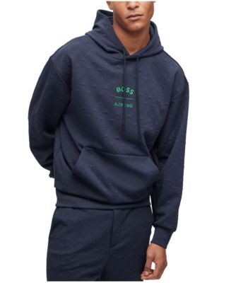 Hugo Boss Men's AJBXNG All-Over Monogram Jacquard Relaxed-Fit