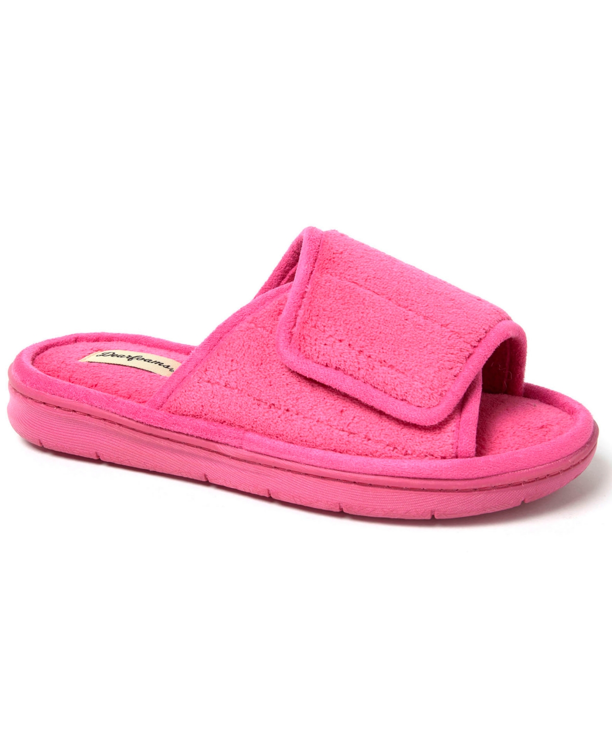 DEARFOAMS WOMEN'S MICKEY TERRY ADJUSTABLE SLIDES