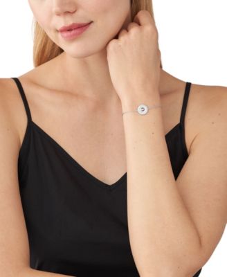 Tapered Baguette and Pave Slider Bracelet