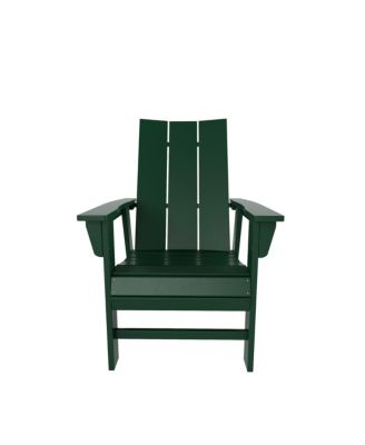 Outdoor Patio Modern Adirondack Dining Chair Weather Resistant