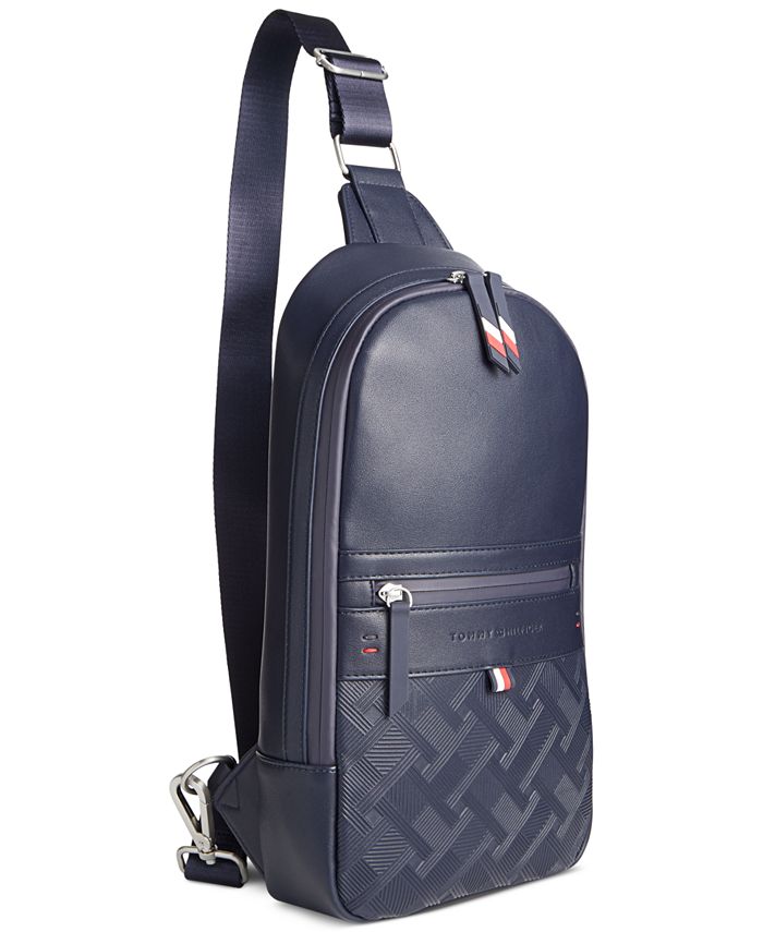 Tommy Hilfiger Men's Embossed Sling Backpack Macy's