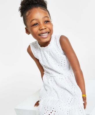 Little Girl White Eyelet Dress