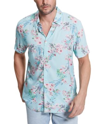 GUESS - Men's Wild Orchid Short-Sleeve Button-Front Shirt