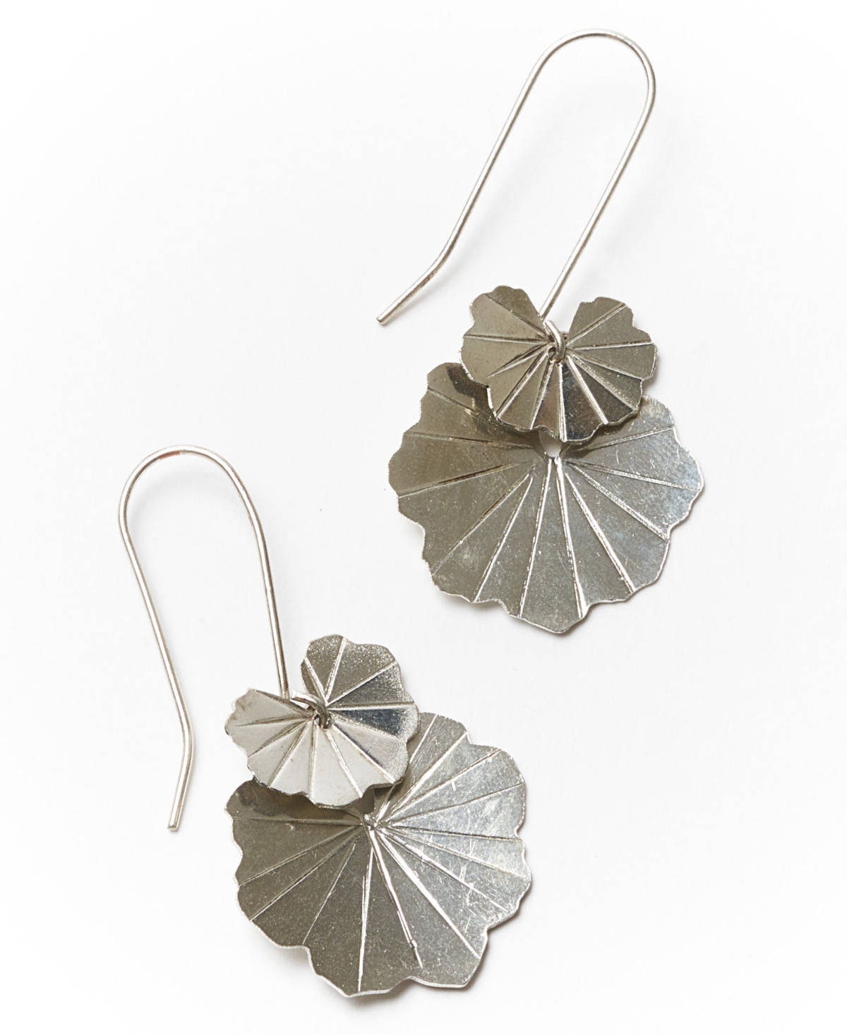Matr Boomie Silver-tone And Gold-tone Ishya Leaf Earrings