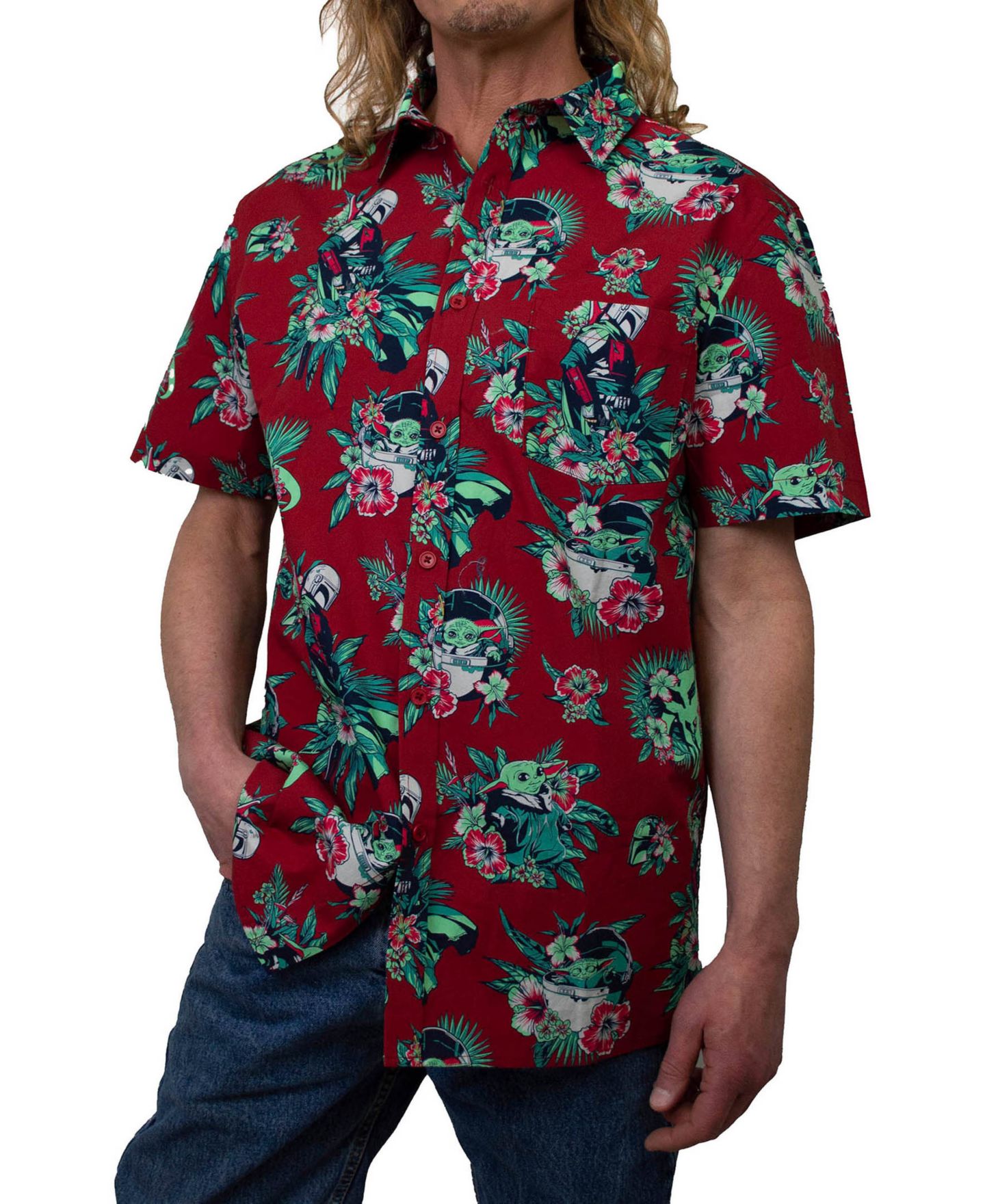Мужская рубашка Fifth Sun This is the Bouquet Short Sleeves Woven, цвет: Разноцветный — фото 1