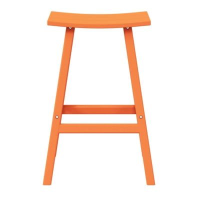 Outdoor Patio Adirondack Bar Height Stool Saddle Seat Chair