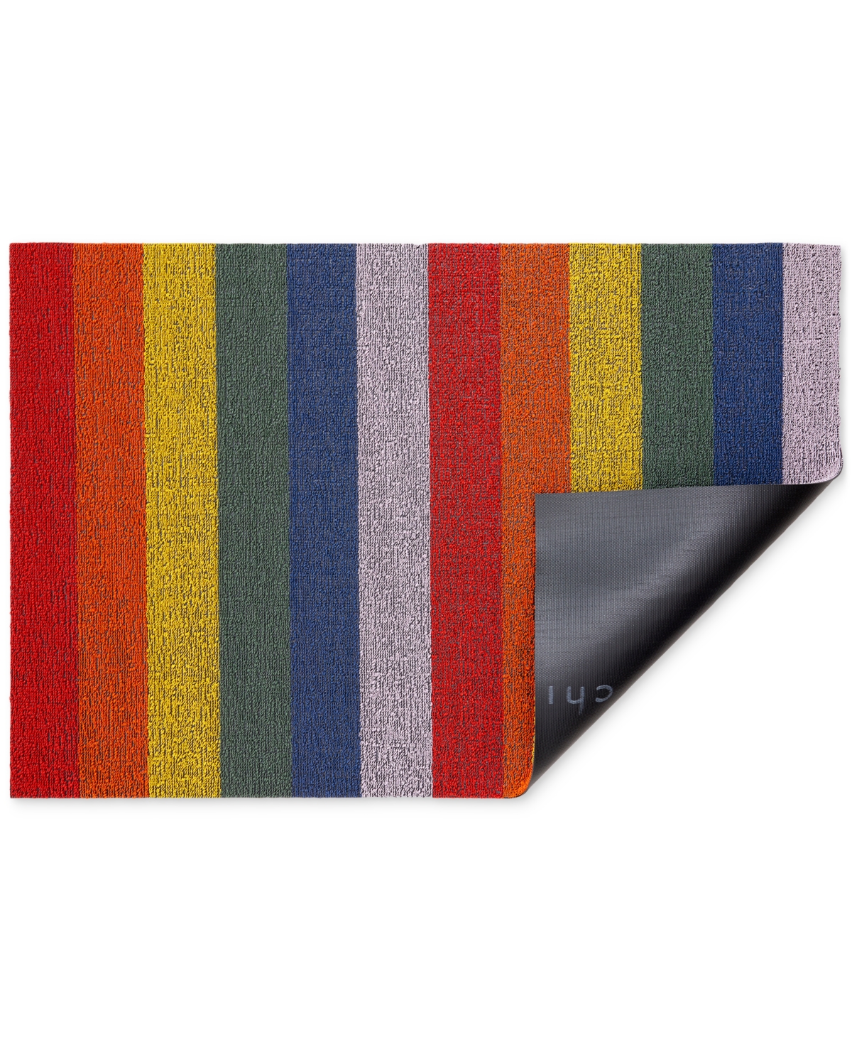 Chilewich Pride Stripe Shag Doormat, 18''x 28'' In Rainbow