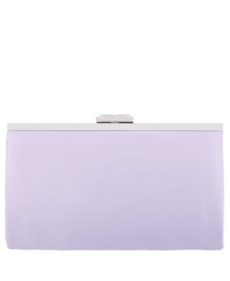 Women's Pleated Stain Crystal Frame Clutch