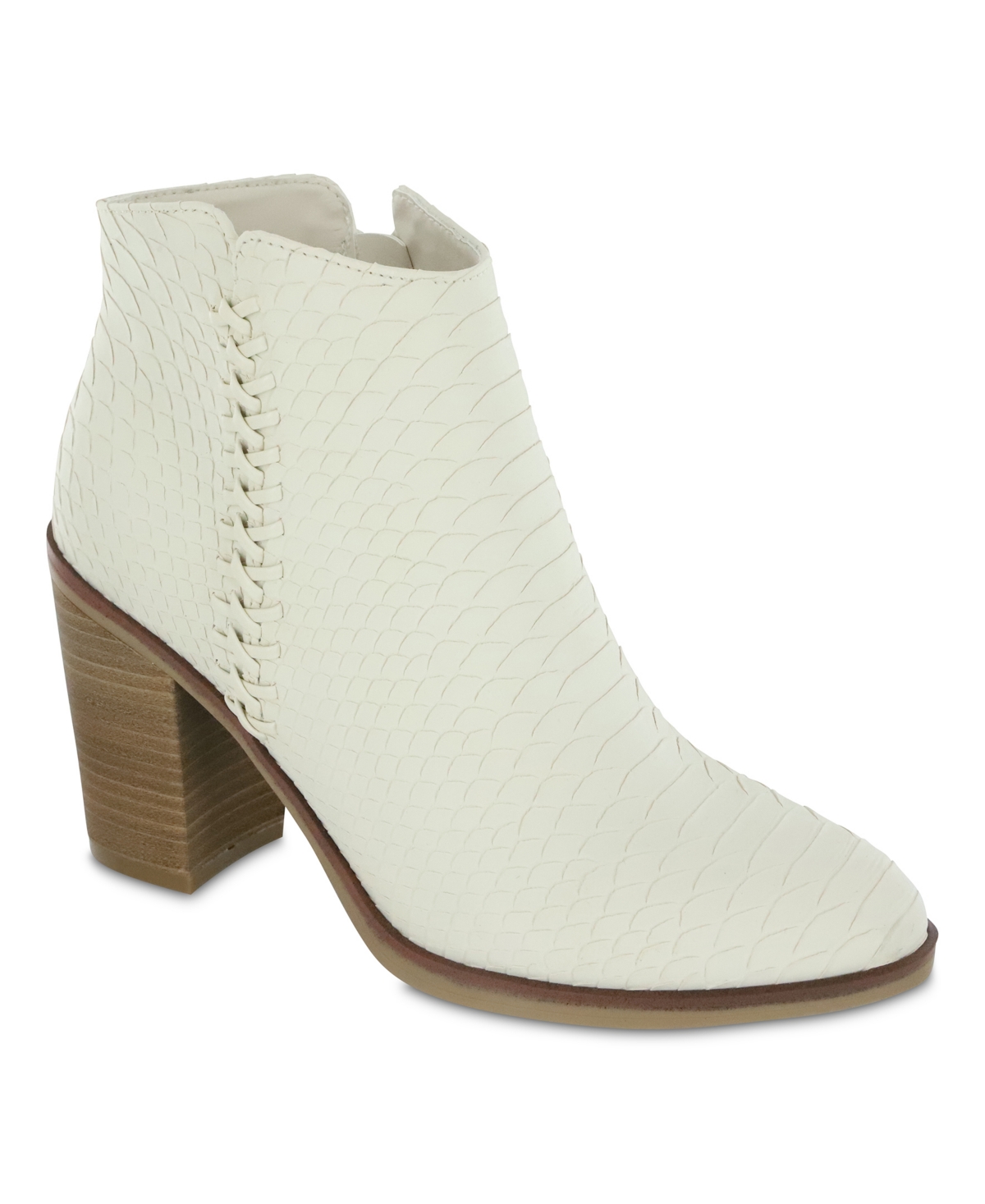 Shop Mia Women's Dusky Pointed Toe Booties In Ivory