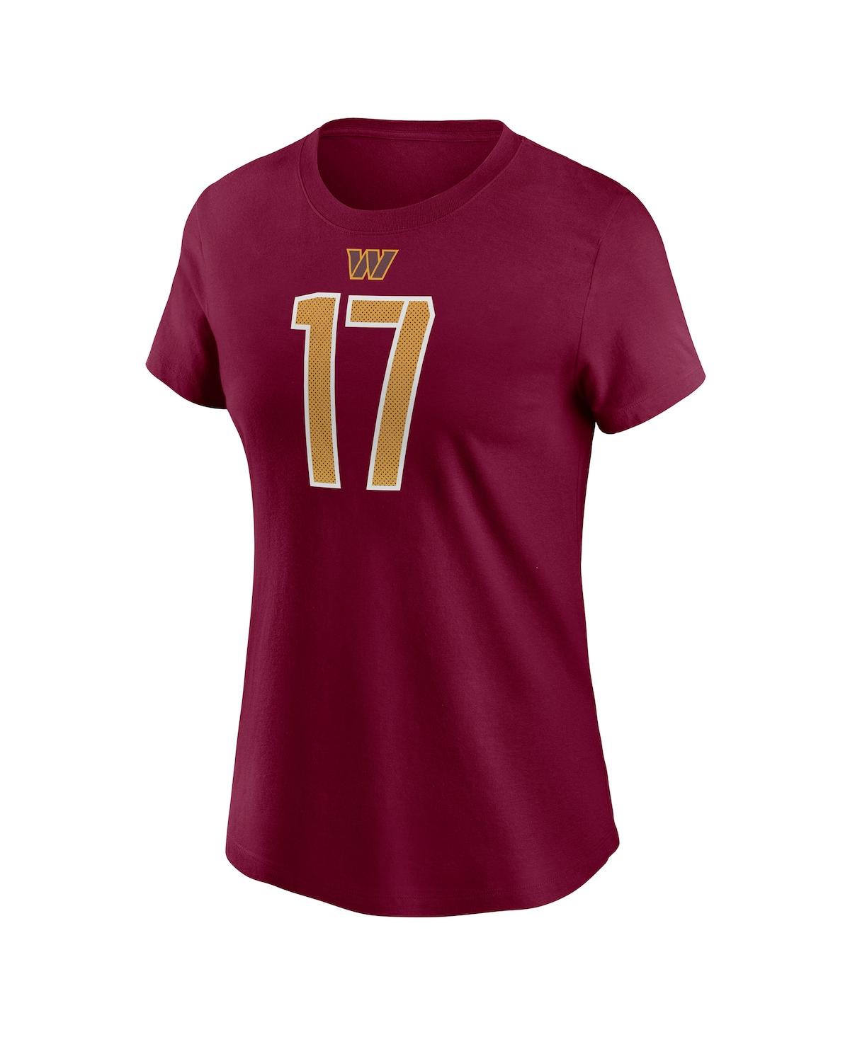 Shop Nike Women's  Terry Mclaurin Burgundy Washington Commanders Player Name And Number T-shirt