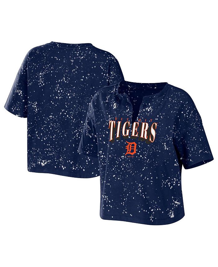 Women's Wear by Erin Andrews Navy Detroit Tigers Full-Zip Hoodie