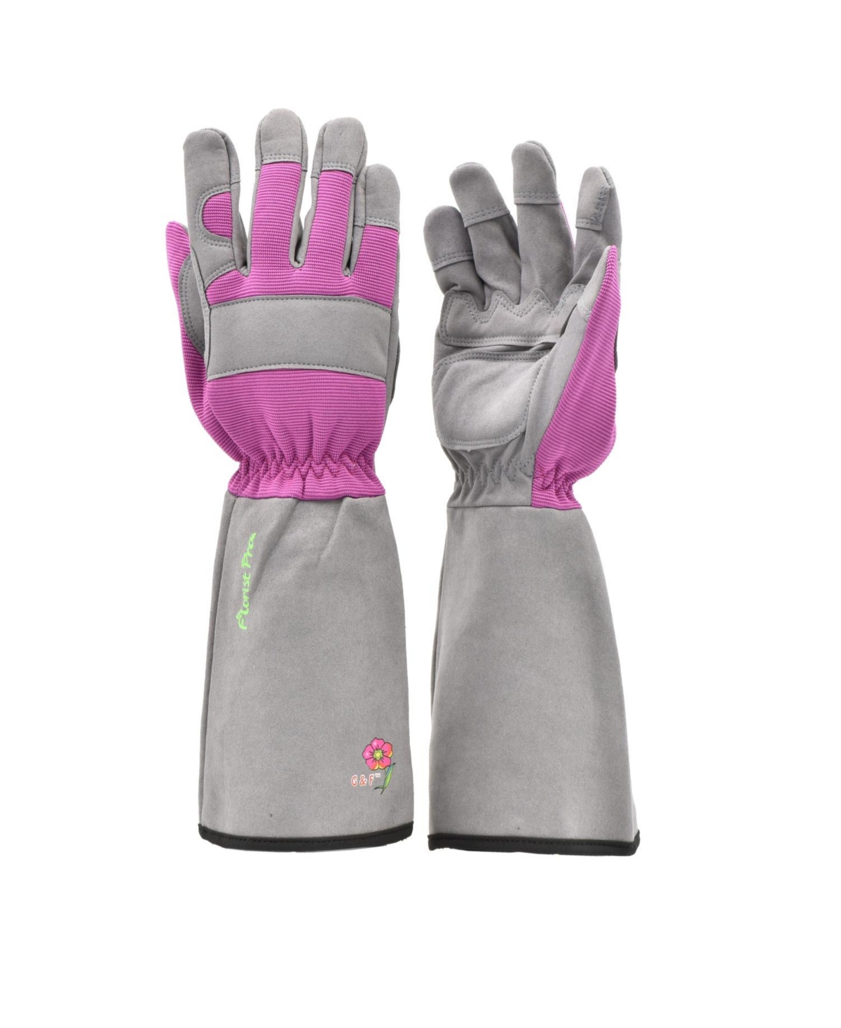 Women's Long Sleeve Rose Gardening Gloves - Pink