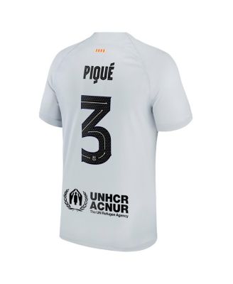 Nike Men's Gerard Pique Gray Barcelona 2022/23 Third Breathe